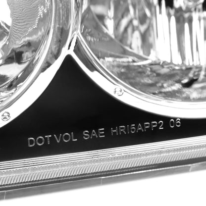 2001-2003 Toyota Highlander Factory Style Headlights (Chrome Housing/Clear Lens)