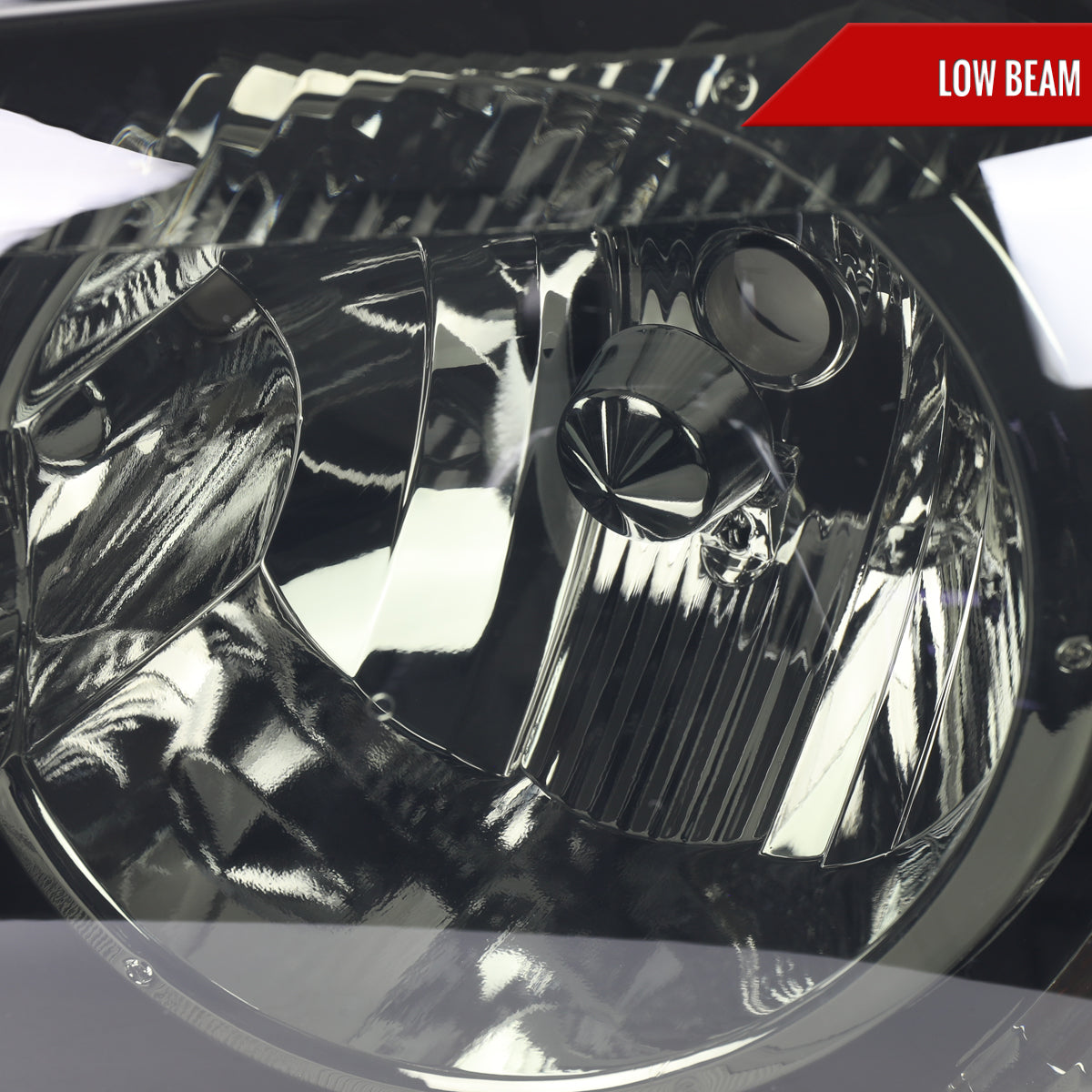 2001-2003 Toyota Highlander Factory Style Headlights (Chrome Housing/Smoked Lens)