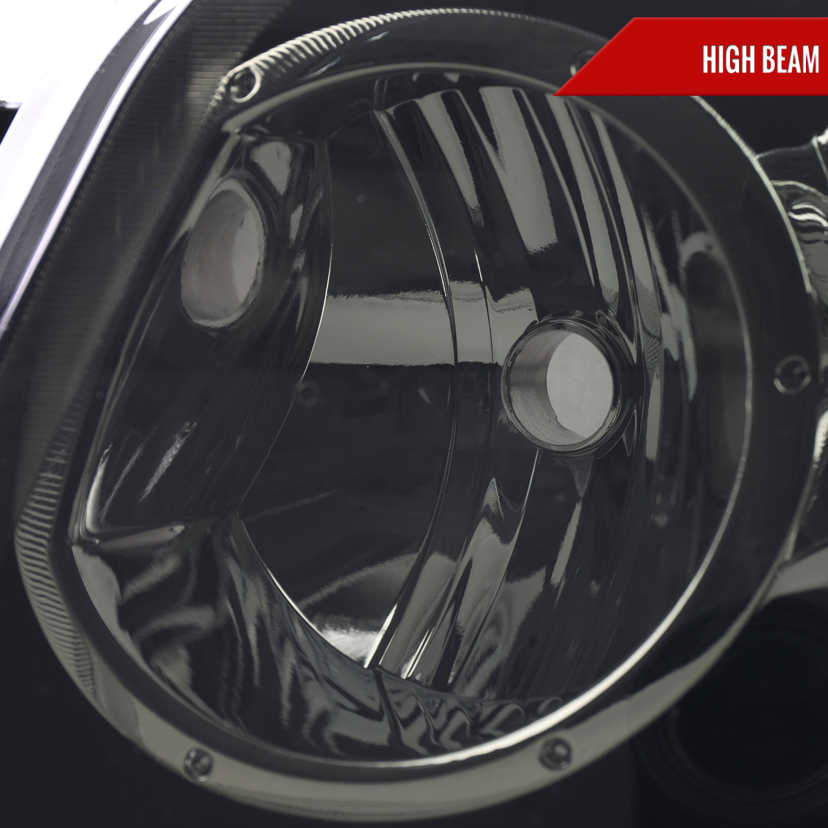 2001-2003 Toyota Highlander Factory Style Headlights (Chrome Housing/Smoked Lens)