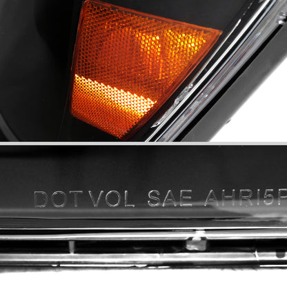 2004-2007 Toyota Highlander Factory Style Headlights (Matte Black Housing/Clear Lens)