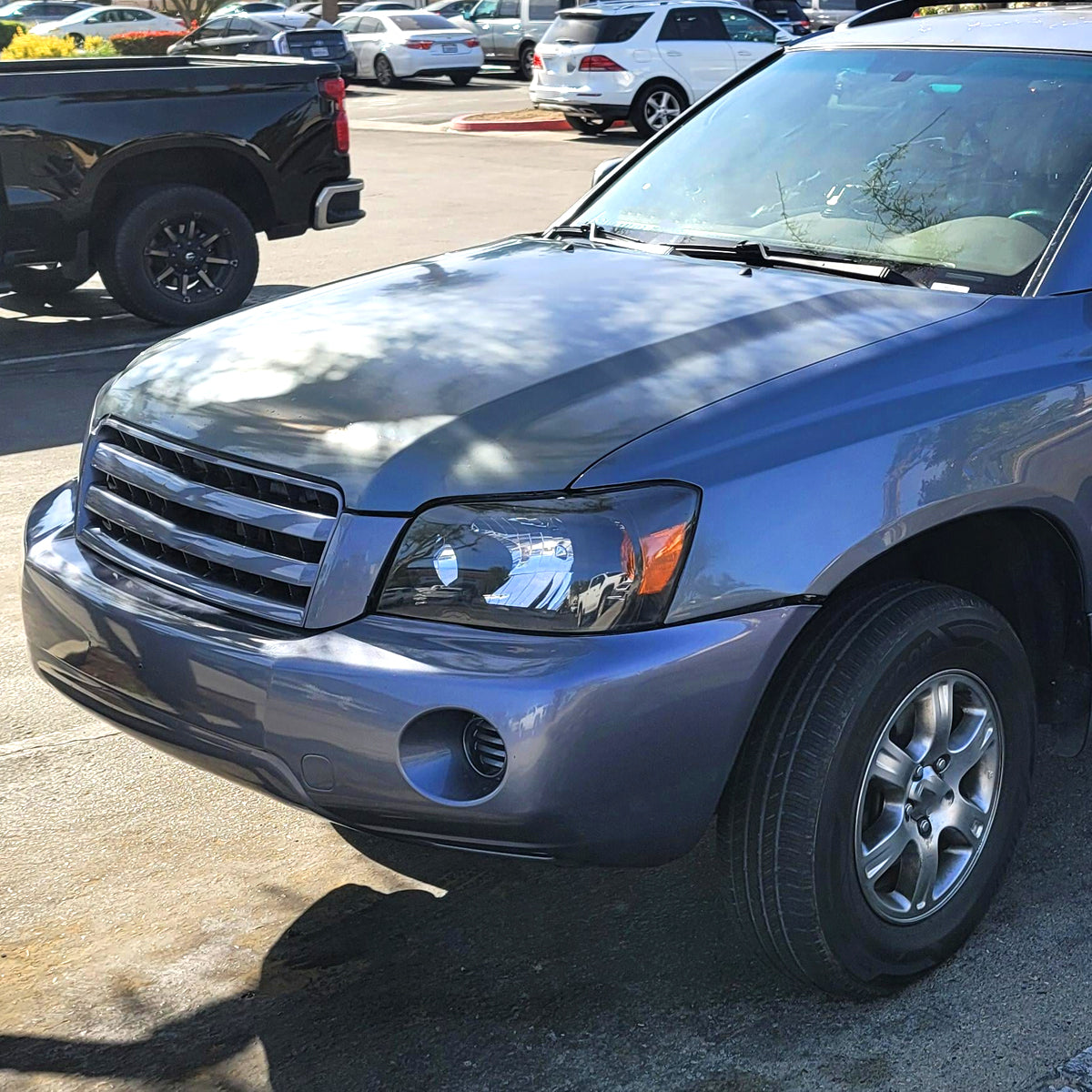 2004-2007 Toyota Highlander Factory Style Headlights (Matte Black Housing/Clear Lens)