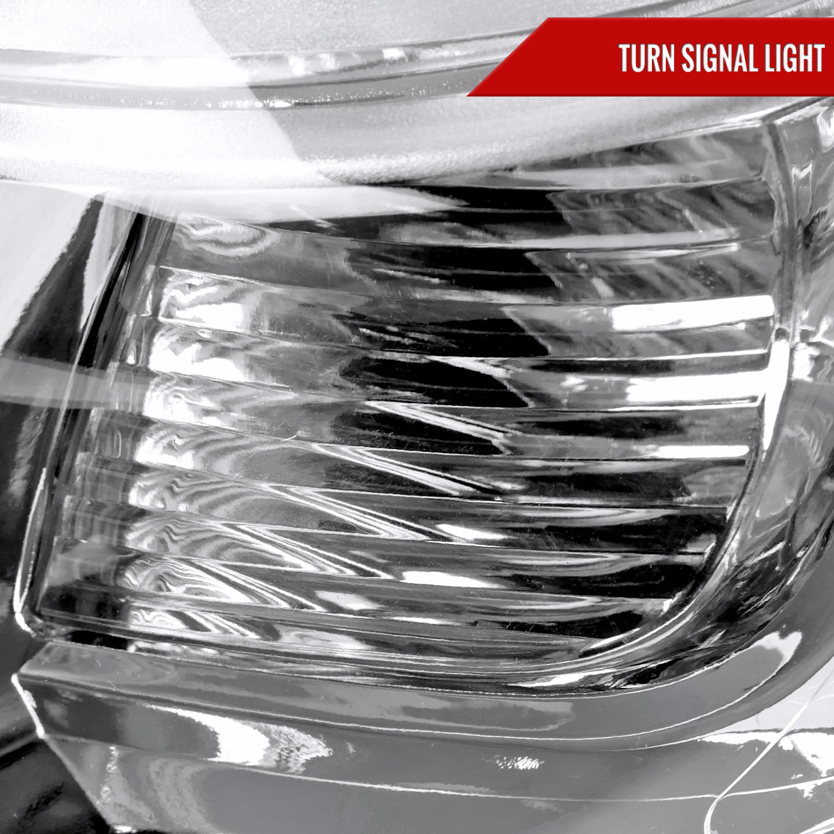 2008-2010 Toyota Highlander Factory Halogen Replacement Headlights (Chrome Housing/Clear Lens)