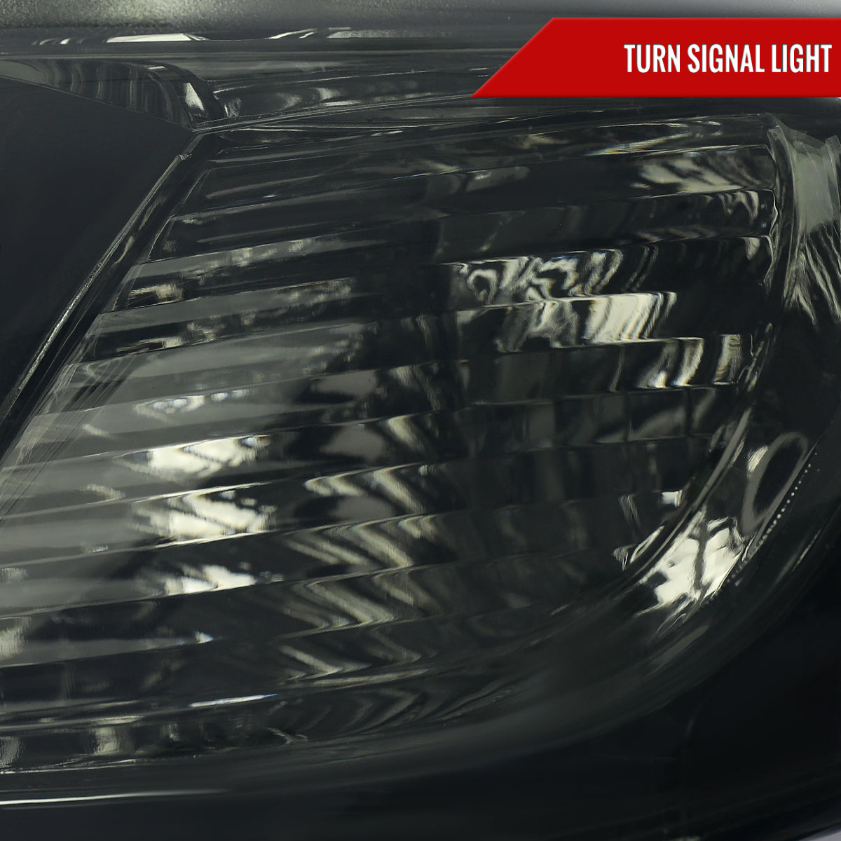 2008-2010 Toyota Highlander Factory Halogen Replacement Headlights (Chrome Housing/Smoked Lens)