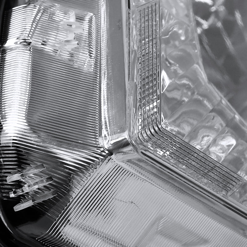 2016-2018 Honda HR-V Crystal Headlights w/ Amber Reflectors (Chrome Housing/Clear Lens)
