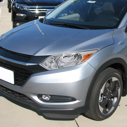 2016-2018 Honda HR-V Crystal Headlights w/ Amber Reflectors (Chrome Housing/Clear Lens)