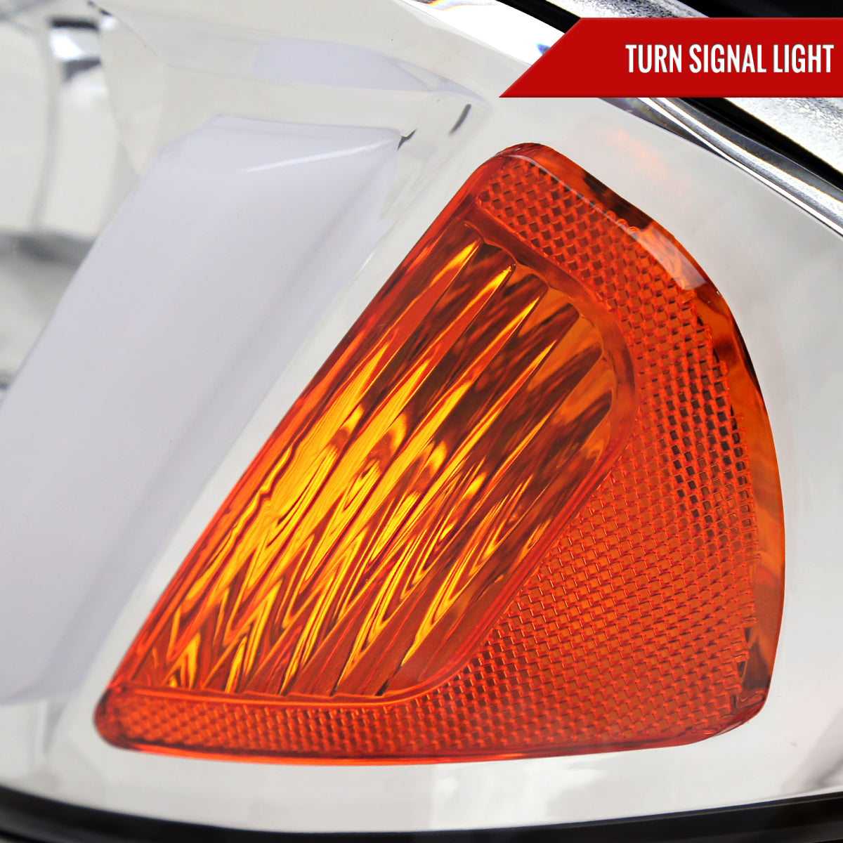 2000-2005 Chevrolet Impala LED Bar Factory Style Headlights  (Chrome Housing/Clear Lens)
