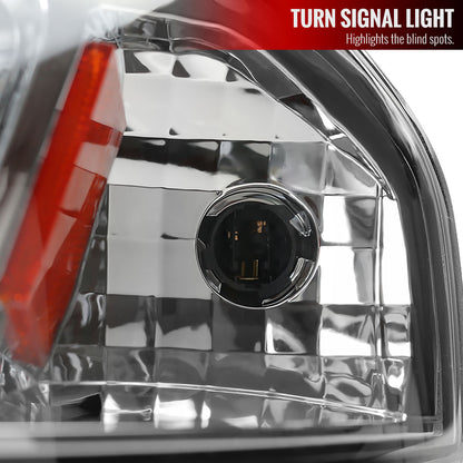 2000-2005 Chevrolet Impala Crystal Headlights w/ SMD LED Light Strip (Chrome Housing/Clear Lens)