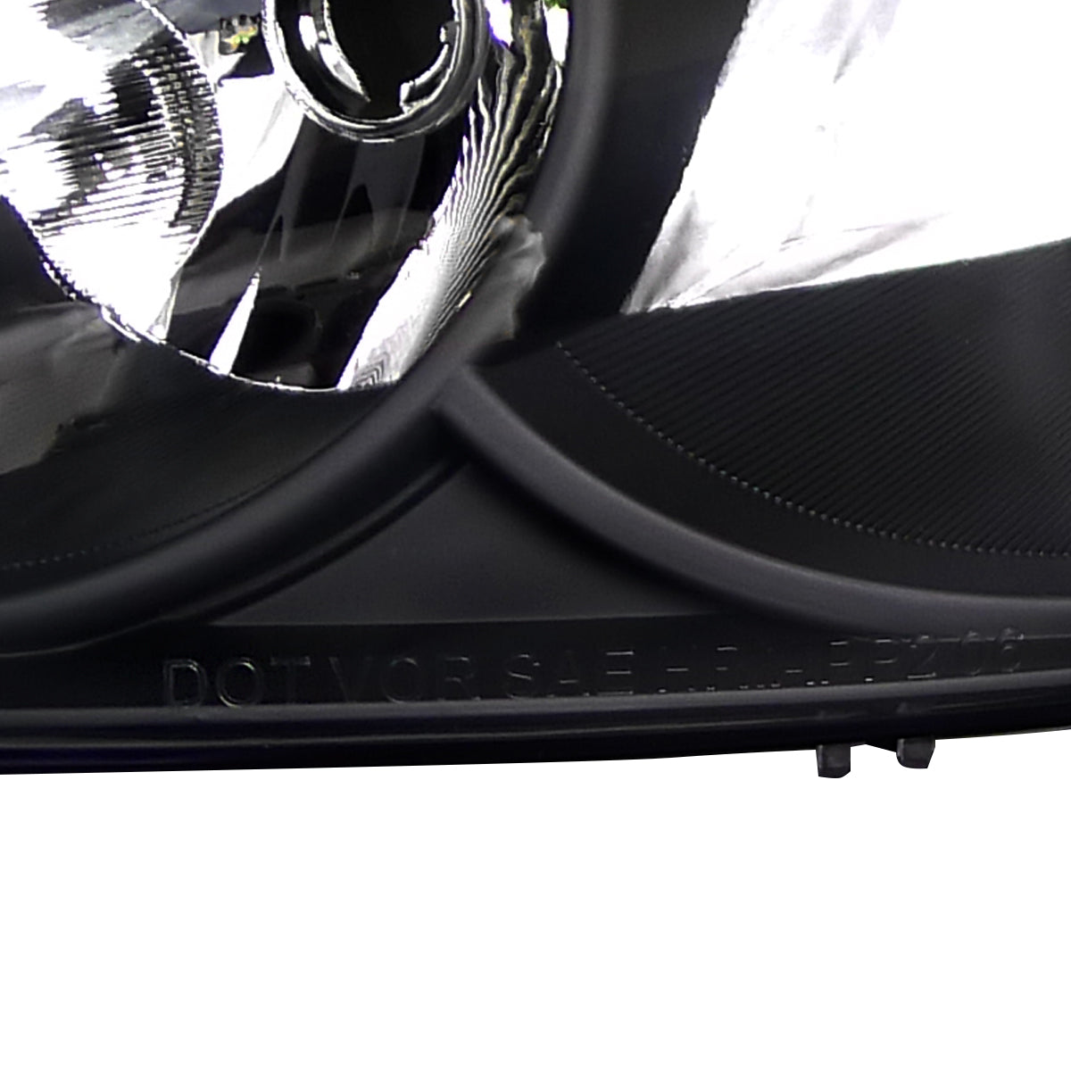 2006-2013 Chevrolet Impala / 2014-2016 Impala Limited / 2006-2007 Monte Carlo Factory Style Crystal Headlights w/ Amber Reflectors (Matte Black Housing/Clear Lens)