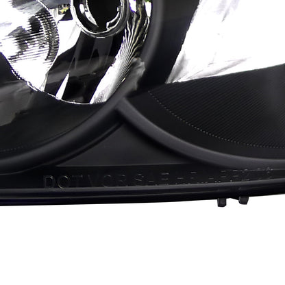 2006-2013 Chevrolet Impala / 2014-2016 Impala Limited / 2006-2007 Monte Carlo Factory Style Crystal Headlights w/ Amber Reflectors (Matte Black Housing/Clear Lens)