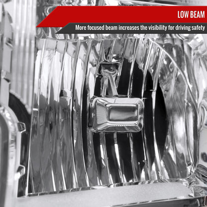 2009-2020 Dodge Journey Factory Style Headlights (Chrome Housing/Clear Lens)