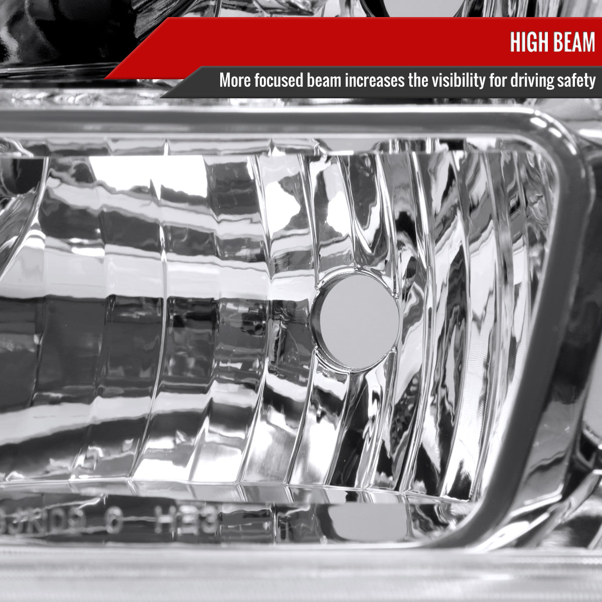 2009-2020 Dodge Journey Factory Style Headlights (Chrome Housing/Clear Lens)