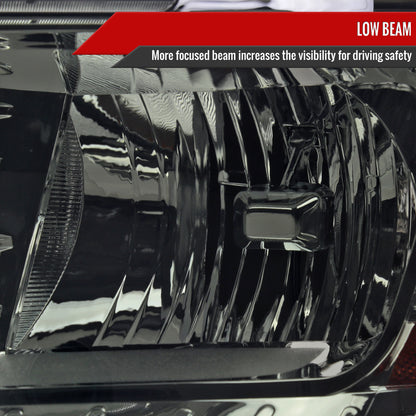 2009-2020 Dodge Journey Factory Style Headlights (Chrome Housing/Smoked Lens)