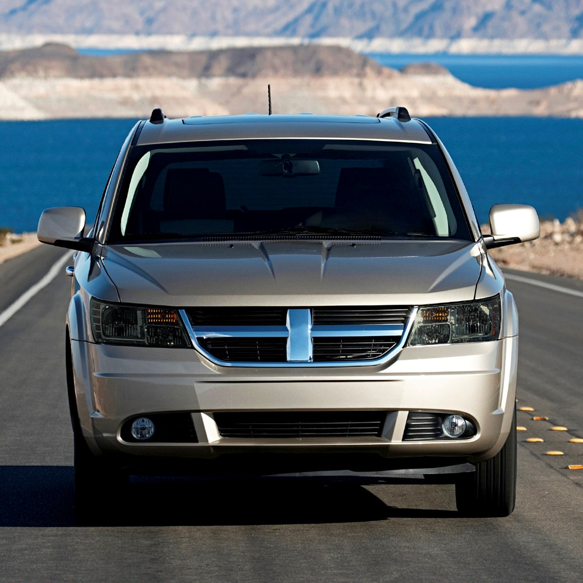 2009-2020 Dodge Journey Factory Style Headlights (Chrome Housing/Smoked Lens)
