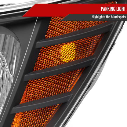2009-2020 Dodge Journey Factory Style Headlights (Matte Black Housing/Clear Lens)