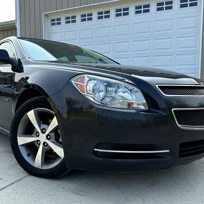 2008-2012 Chevrolet Malibu LS/LT/LTZ/Hybrid Crystal Headlights w/ Amber Reflectors (Chrome Housing/Clear Lens)