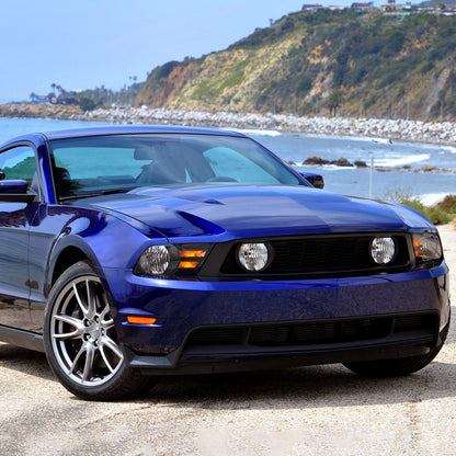 2010-2014 Ford Mustang Factory Style Headlights (Matte Black Housing/Clear Lens)