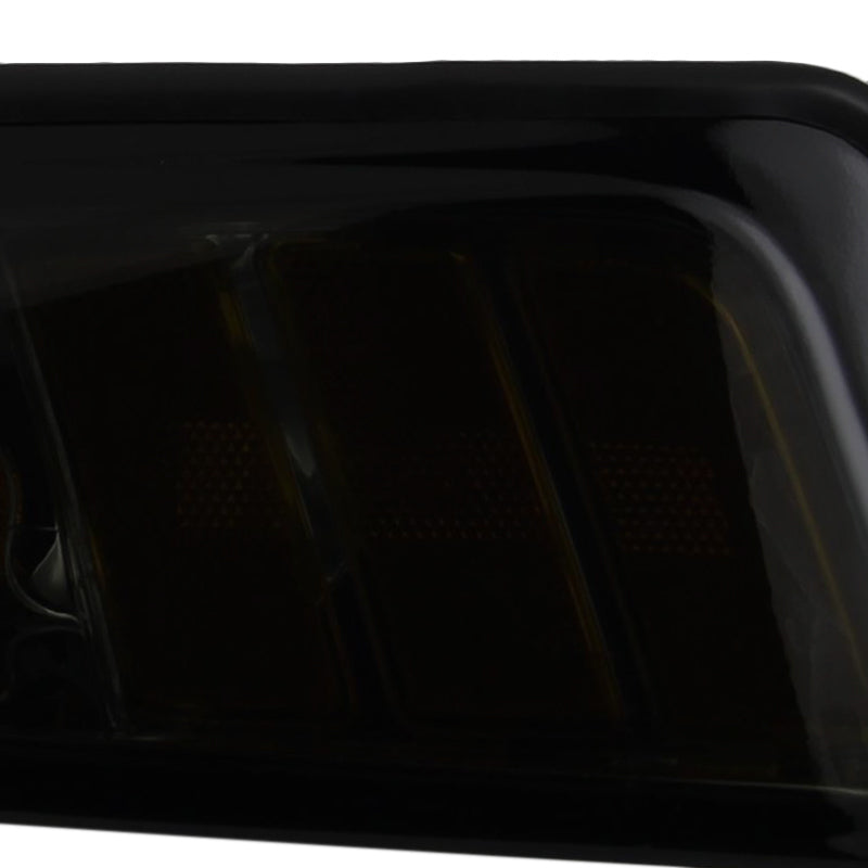 1999-2004 Ford Mustang Factory Style Headlights w/ Amber Reflectors (Chrome Housing/Smoked Lens)