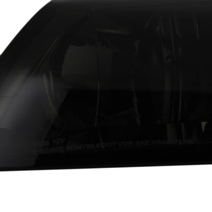 1999-2004 Ford Mustang Factory Style Headlights w/ Amber Reflectors (Chrome Housing/Smoked Lens)