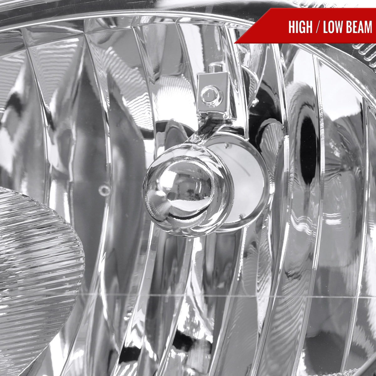2003-2005 Dodge Neon Factory Style Headlights (Chrome Housing/Clear Lens)