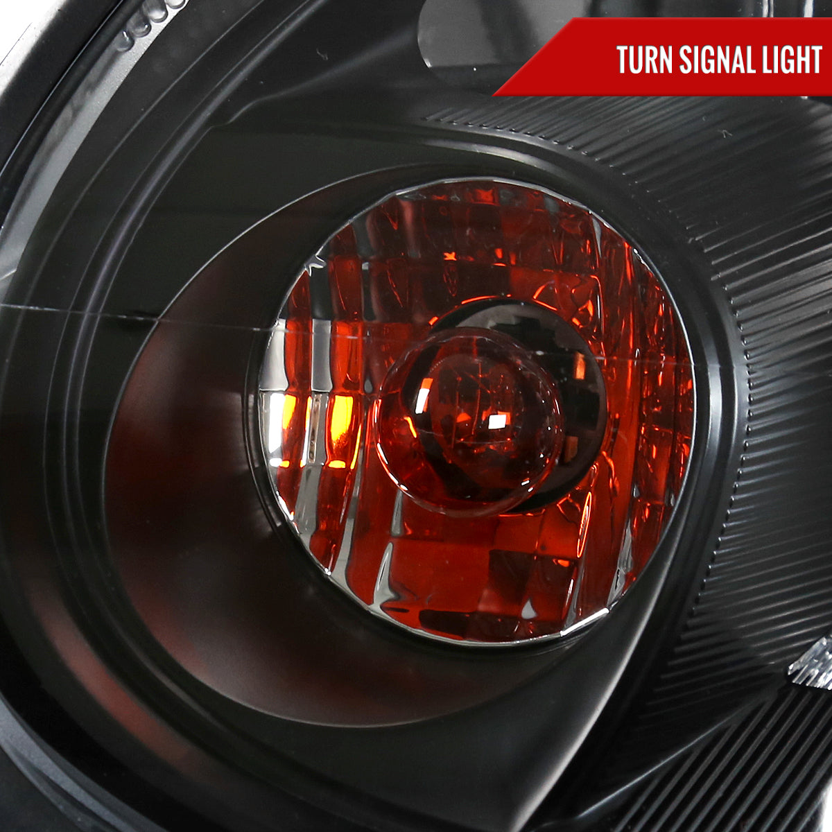 2003-2005 Dodge Neon Factory Style Headlights (Matte Black Housing/Clear Lens)