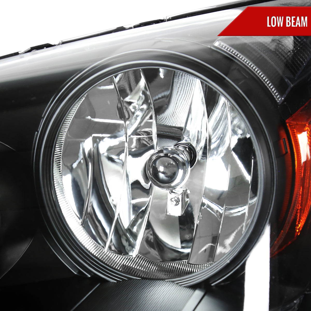 2005-2007 Honda Odyssey Factory Style Crystal Headlights w/ 9006 Bulbs (Matte Black Housing/Clear Lens)