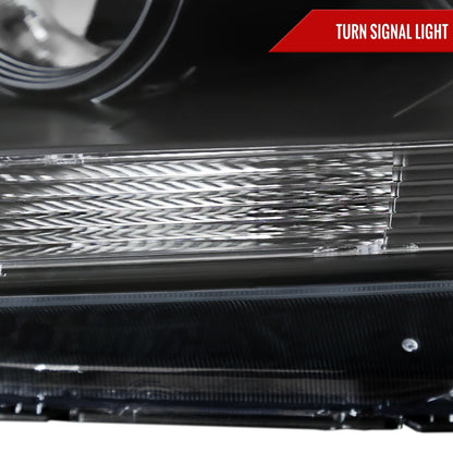 2005-2007 Honda Odyssey Factory Style Crystal Headlights w/ 9006 Bulbs (Matte Black Housing/Clear Lens)