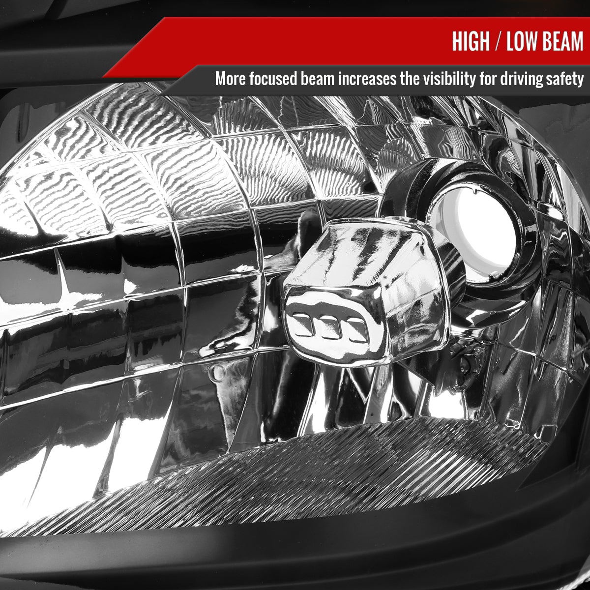 2005-2008 Nissan Frontier/2005-2006 Pathfinder Factory Style Headlights (Matte Black Housing/Clear Lens)