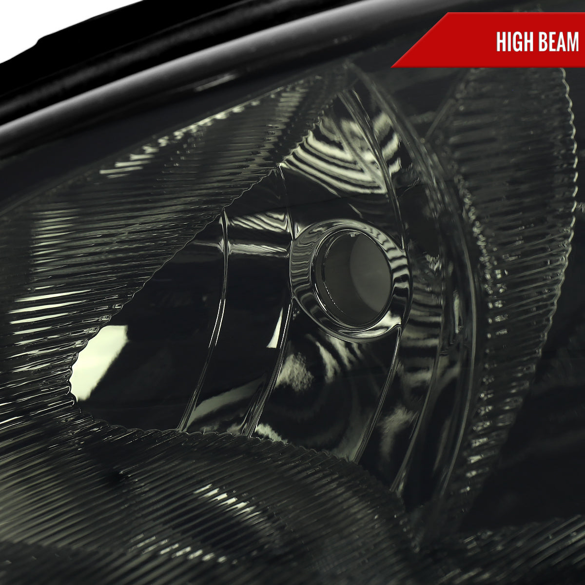 2001-2005 Chrysler PT Cruiser Factory Style Headlights (Chrome Housing / Smoked Lens)