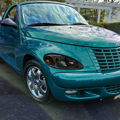 2001-2005 Chrysler PT Cruiser Factory Style Headlights (Chrome Housing / Smoked Lens)
