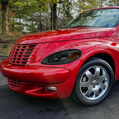 2001-2005 Chrysler PT Cruiser Factory Style Headlights (Chrome Housing / Smoked Lens)