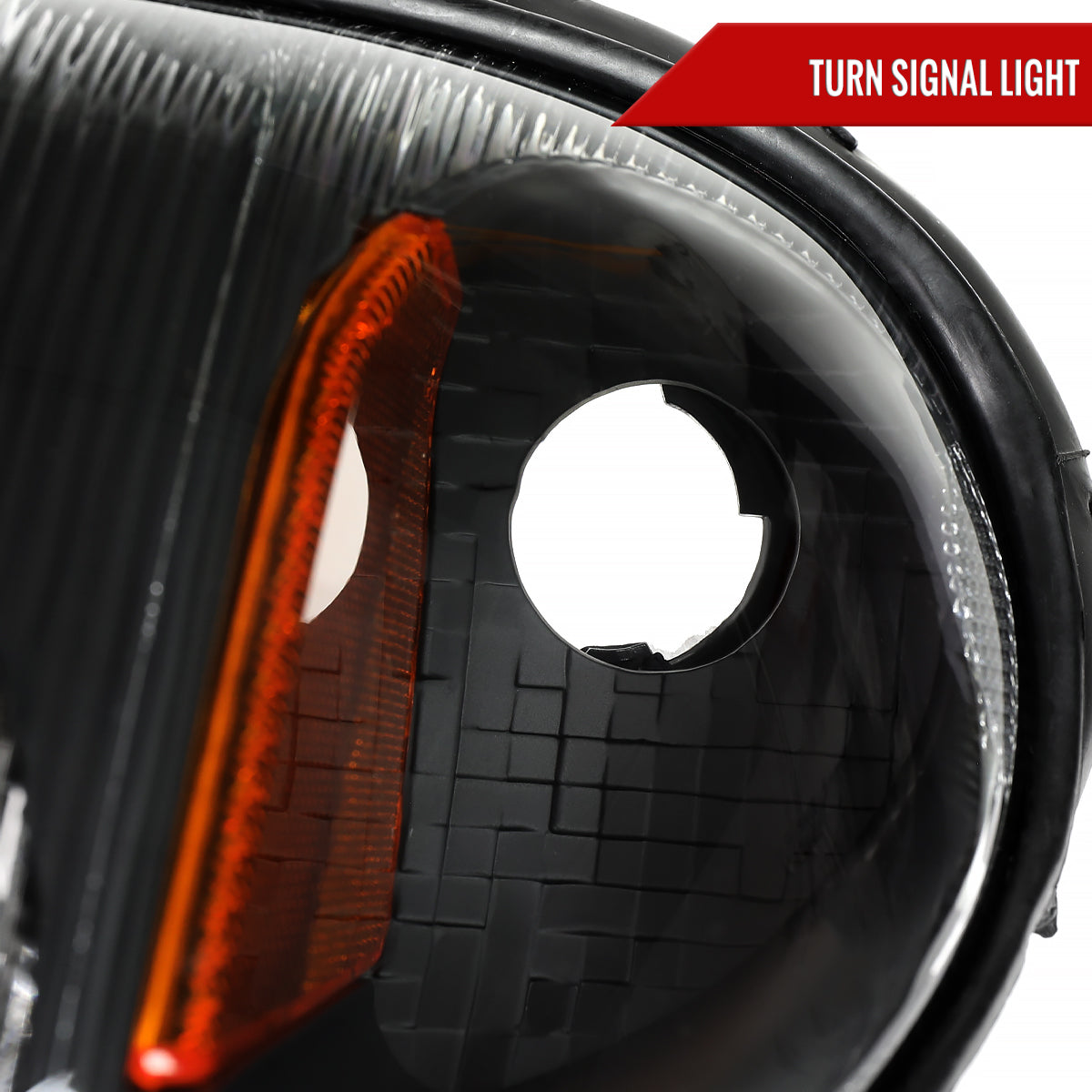 2001-2005 Chrysler PT Cruiser Factory Style Headlights (Black Housing / Clear Lens)