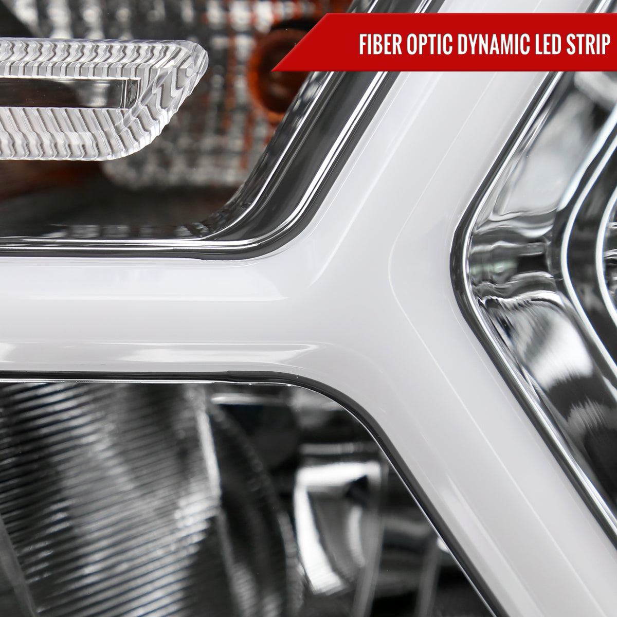 2019-2024 Dodge RAM 1500 Animated LED Bar Factory Style Headlights (Chrome Housing/Clear Lens)