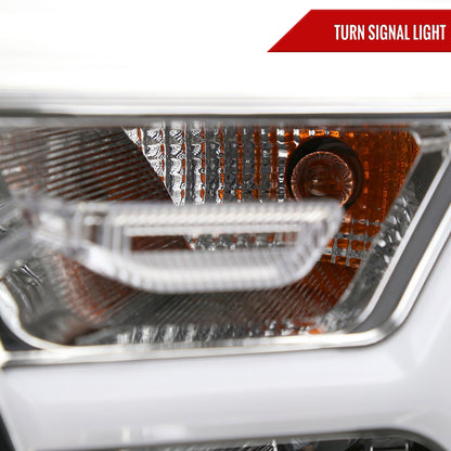 2019-2024 Dodge RAM 1500 Animated LED Bar Factory Style Headlights (Chrome Housing/Clear Lens)