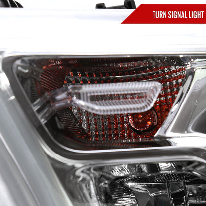2019-2024 Dodge Ram 1500 Factory Style Crystal Headlight - Driver Side Only (Chrome Housing / Clear Lens)