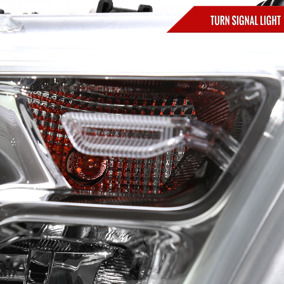 2019-2024 Dodge Ram 1500 Factory Style Crystal Headlight - Passenger Side Only (Chrome Housing / Clear Lens)