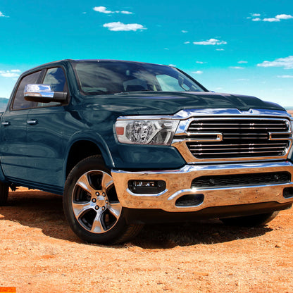 2019-2024 Dodge Ram 1500 Factory Style Crystal Headlight - Passenger Side Only (Chrome Housing / Clear Lens)