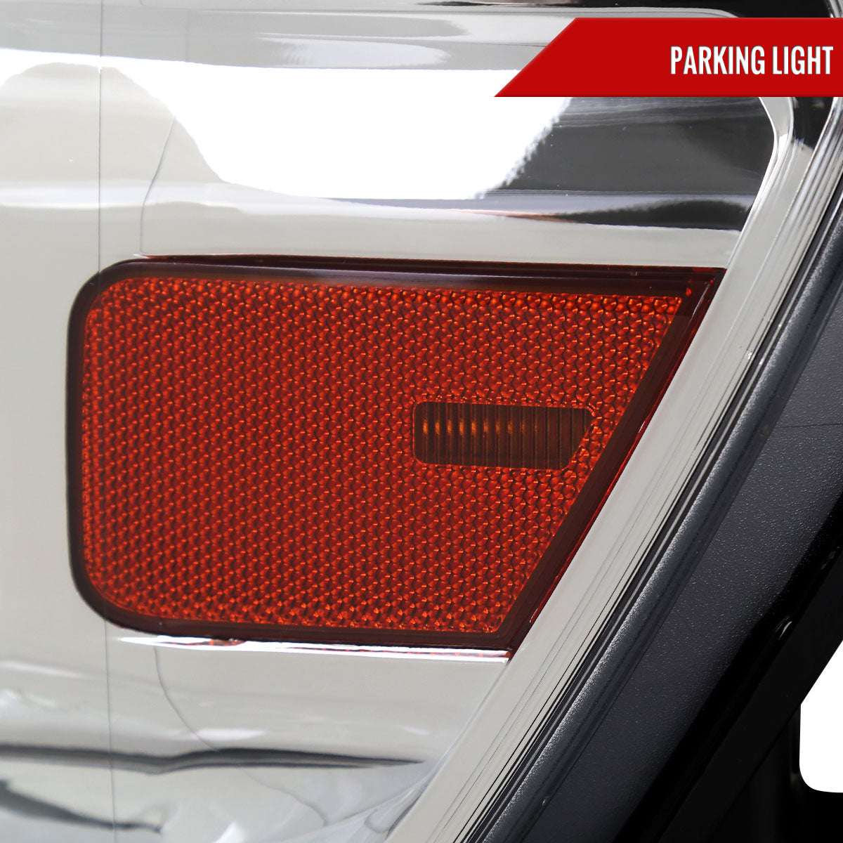 2019-2024 Dodge RAM 1500 Factory Style Headlights with Amber Reflectors (Chrome Housing/Clear Lens)