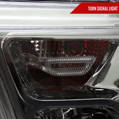2019-2024 Dodge RAM 1500 Factory Style Headlights with Amber Reflectors (Chrome Housing/Smoked Lens)