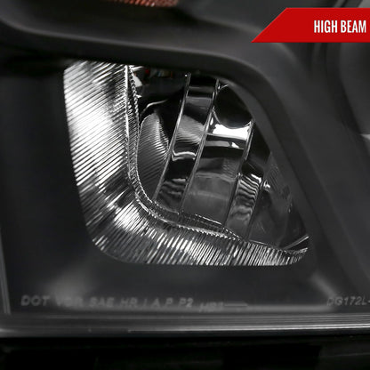 2019-2024 Dodge Ram 1500 Factory Style Crystal Headlight - Driver Side Only (Black Housing / Clear Lens)