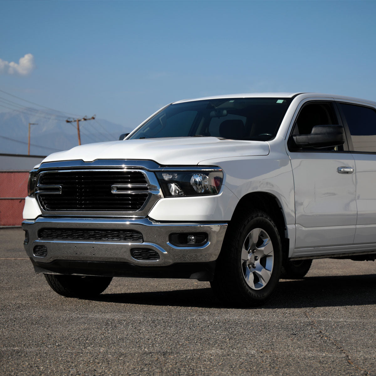 2019-2024 Dodge Ram 1500 Factory Style Crystal Headlight - Driver Side Only (Black Housing / Clear Lens)
