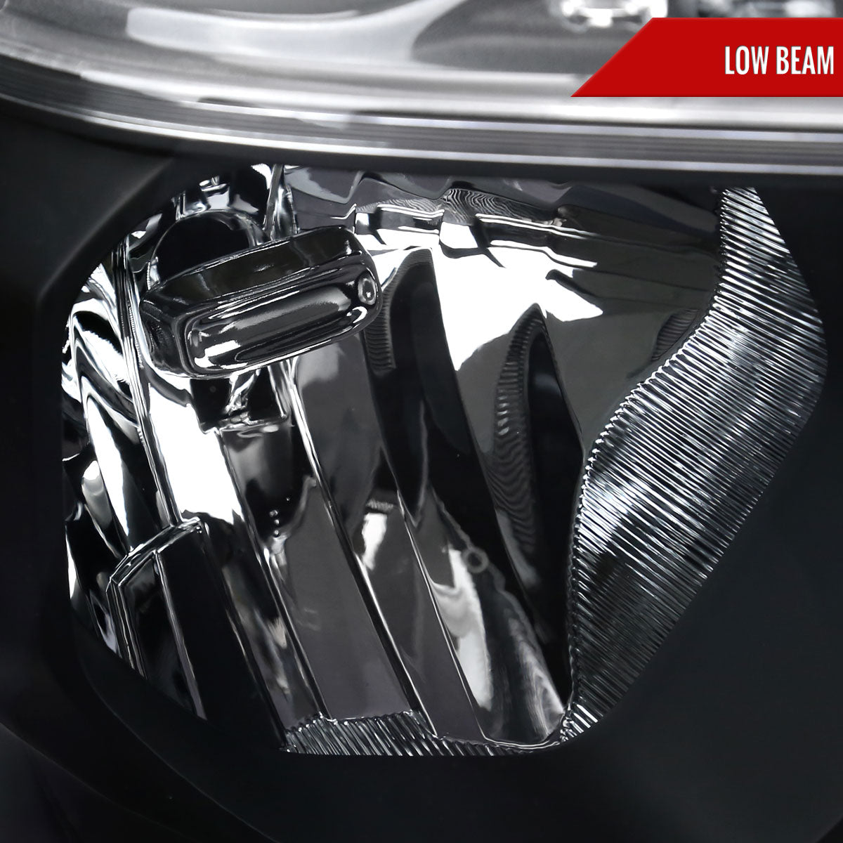2019-2024 Dodge Ram 1500 Factory Style Crystal Headlight - Passenger Side Only (Black Housing / Clear Lens)