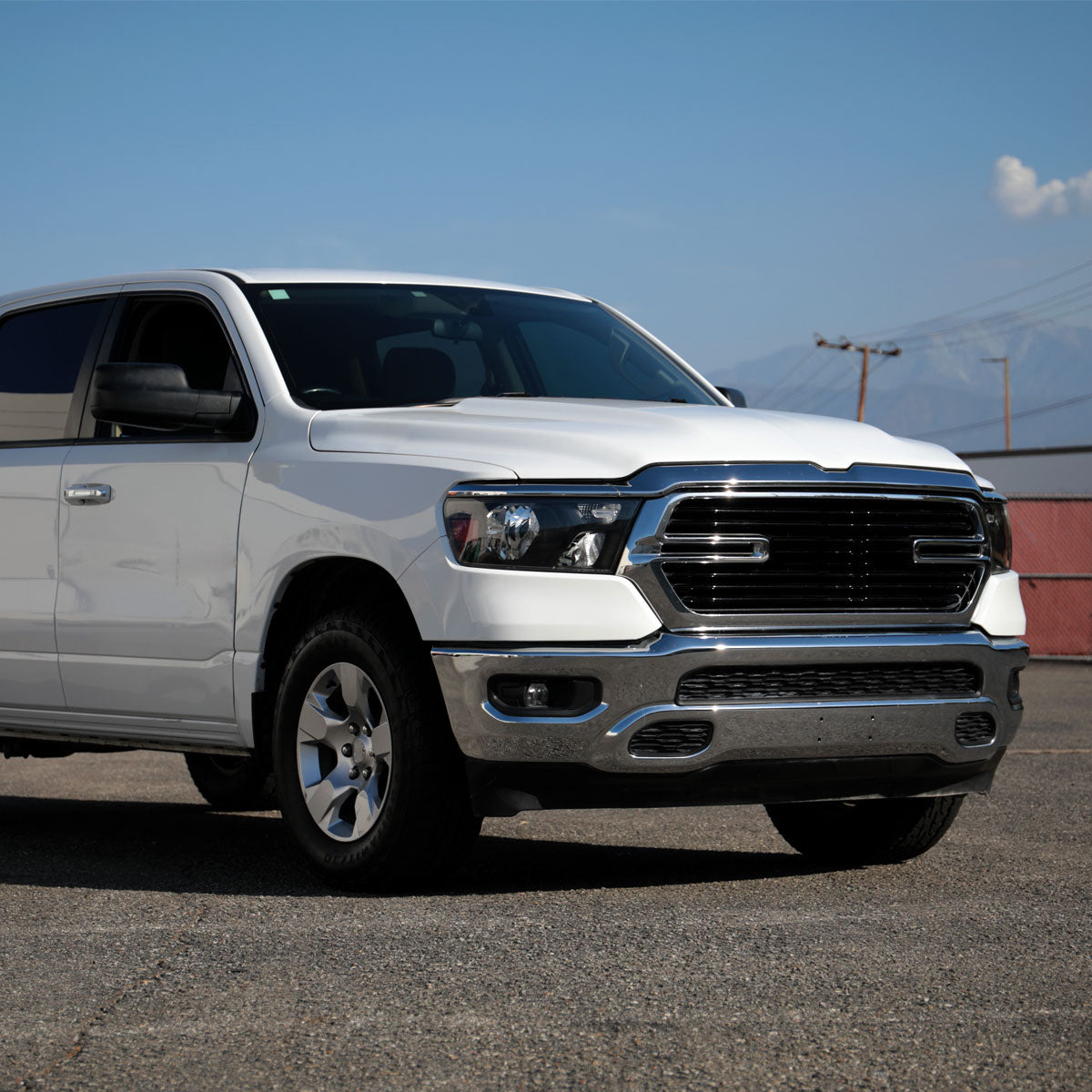 2019-2024 Dodge Ram 1500 Factory Style Crystal Headlight - Passenger Side Only (Black Housing / Clear Lens)