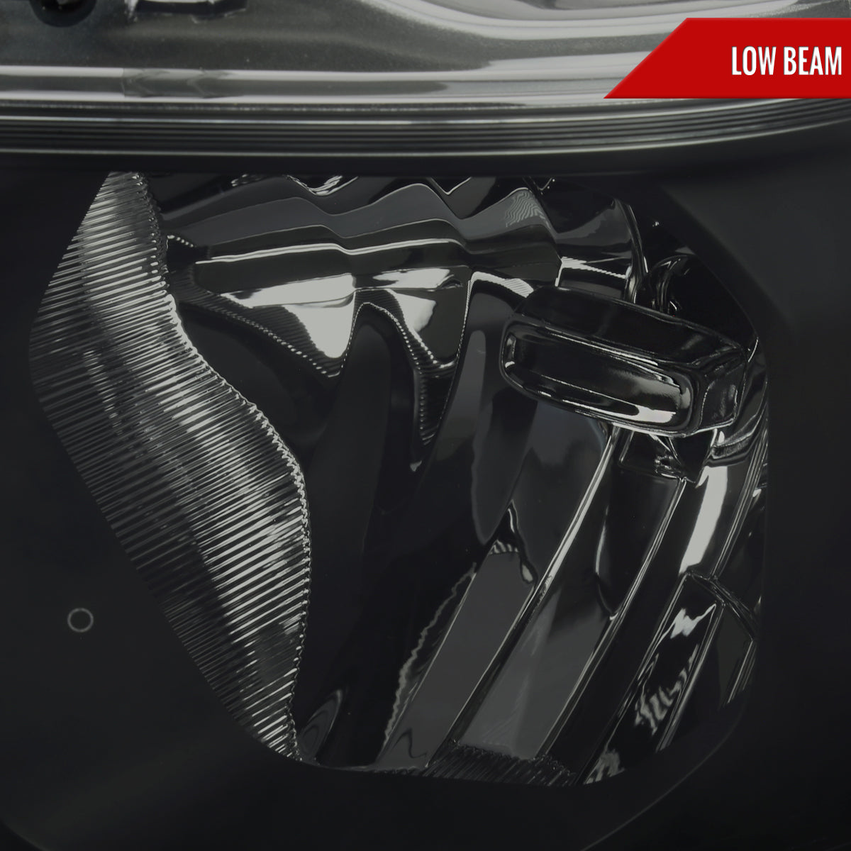 2019-2024 Dodge RAM 1500 Animated LED Bar Factory Style Headlights (Matte Black Housing/Smoked Lens)