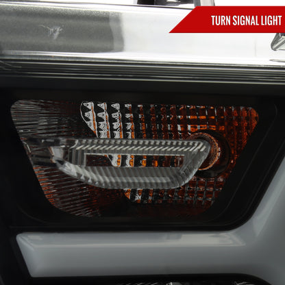 2019-2024 Dodge RAM 1500 Animated LED Bar Factory Style Headlights (Matte Black Housing/Smoked Lens)
