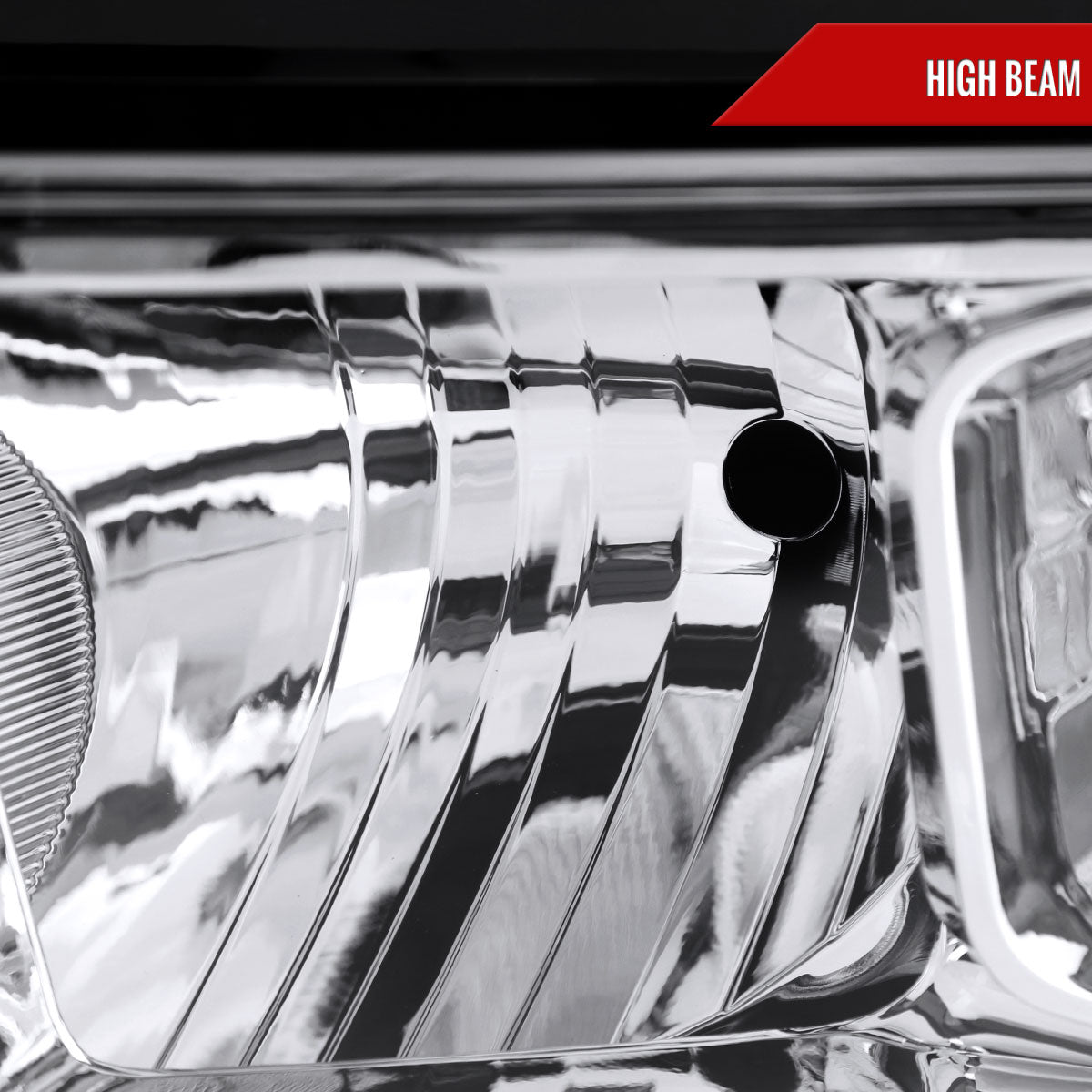 2019-2024 Dodge Ram 2500 3500 Factory Style Crystal Headlight - Driver Side Only (Chrome Housing / Clear Lens)