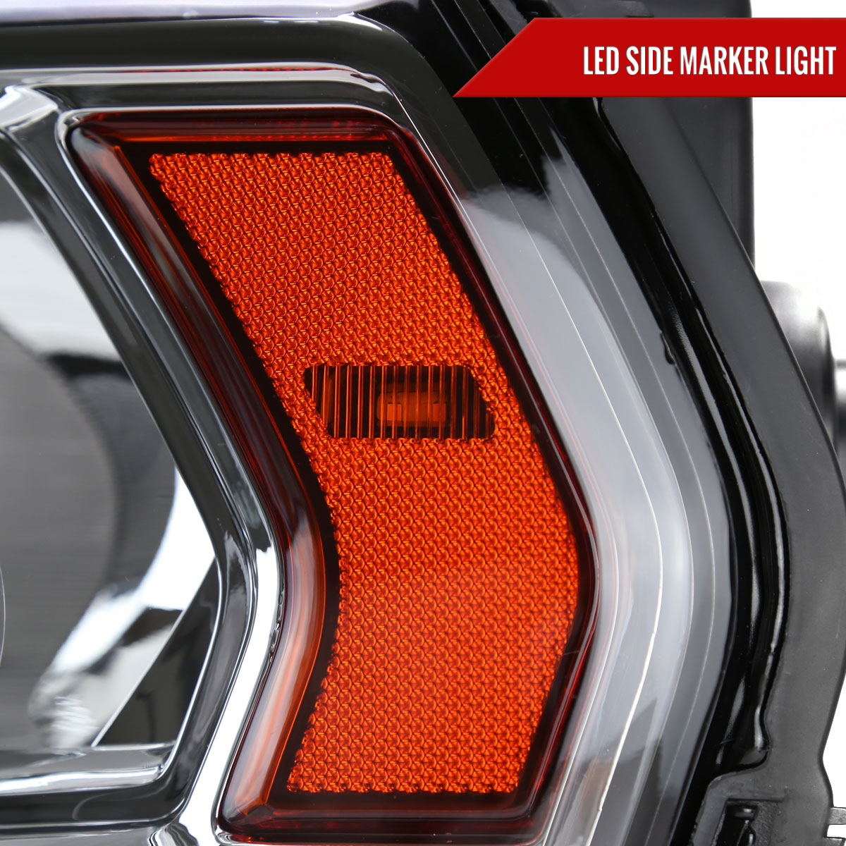 2019-2024 Dodge Ram 2500 3500 Factory Style Crystal Headlight - Driver Side Only (Chrome Housing / Clear Lens)