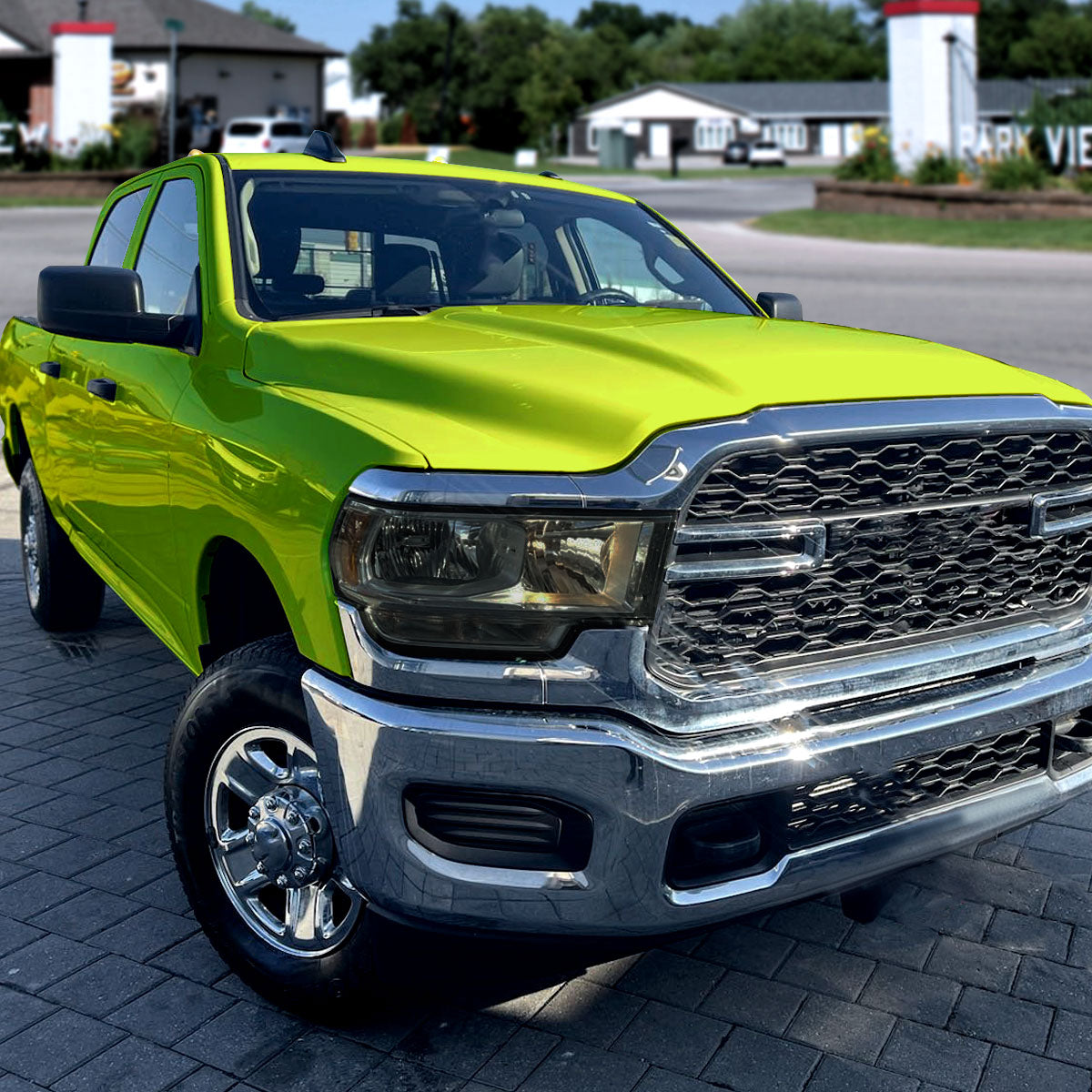 2019-2024 Dodge RAM 2500/3500/4500/5500 Factory Style Headlights (Chrome Housing/Smoked Lens)