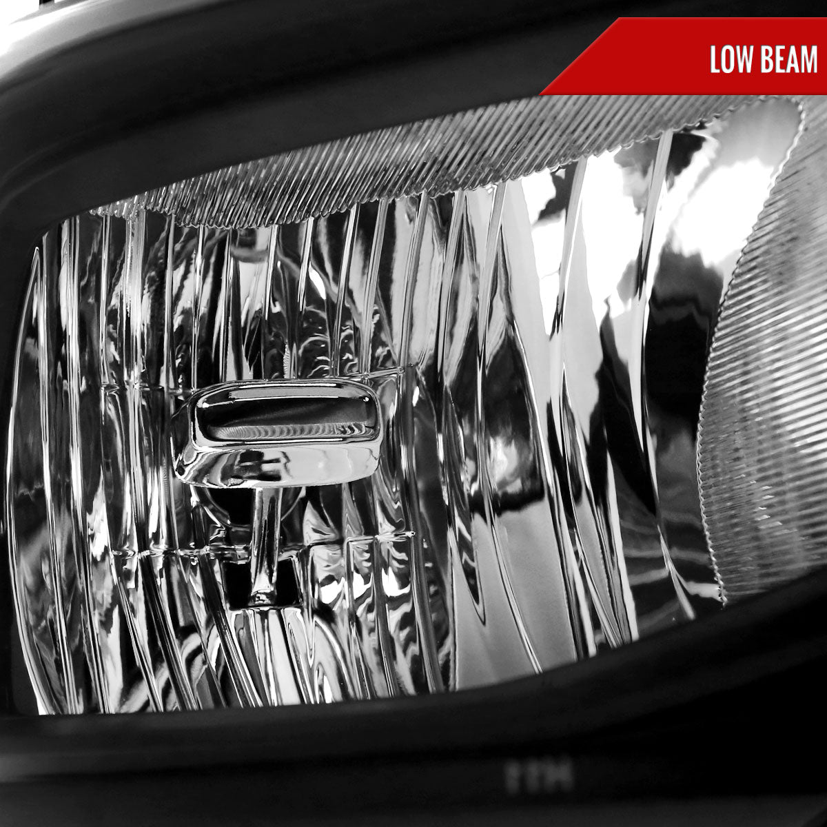 2019-2024 Dodge Ram 2500 3500 Factory Style Crystal Headlight - Passenger Side Only (Black Housing / Clear Lens)