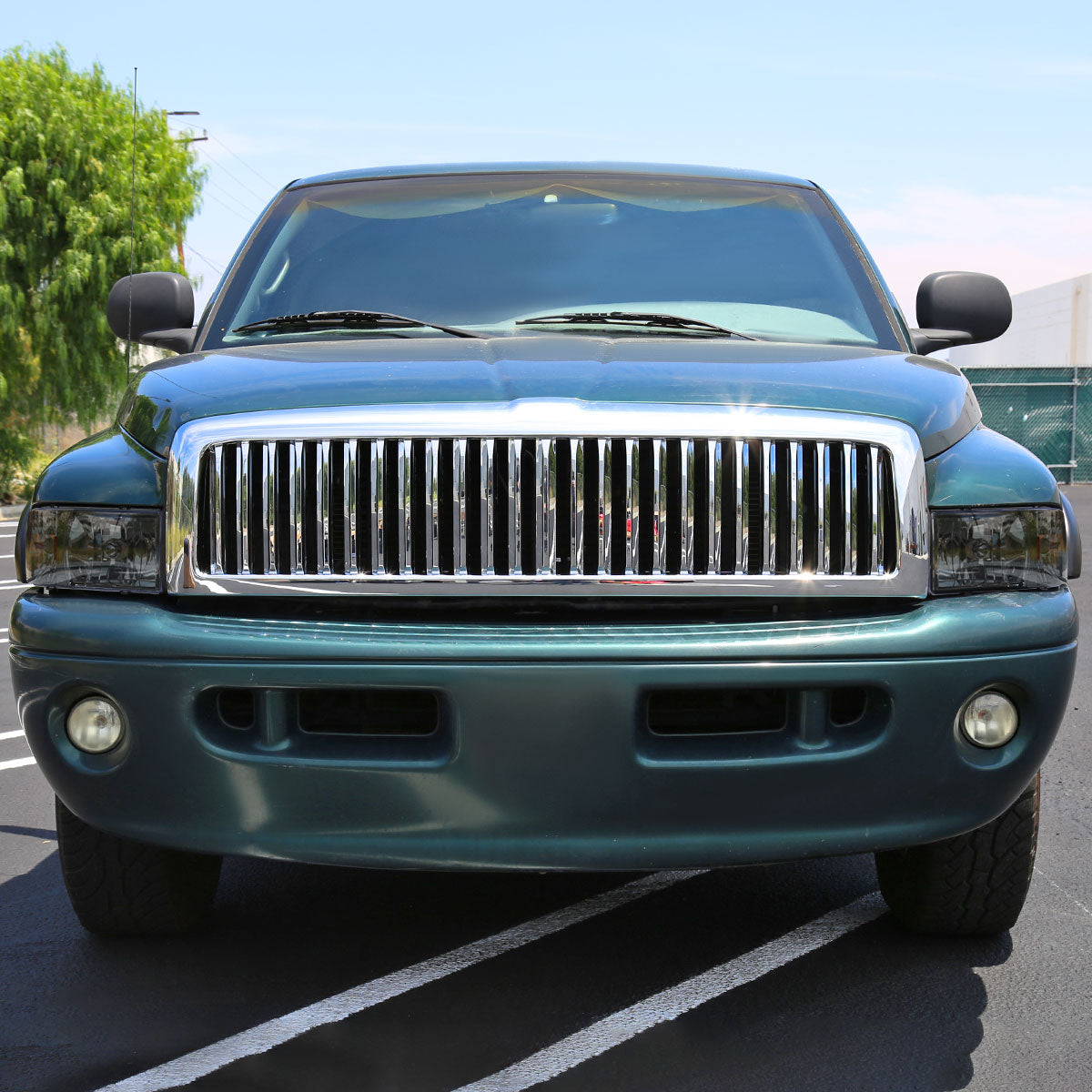 1994-2001 Dodge RAM 1500/ 1994-2002 RAM 2500 3500 Factory Style Headlights (Chrome Housing/Smoked Lens)