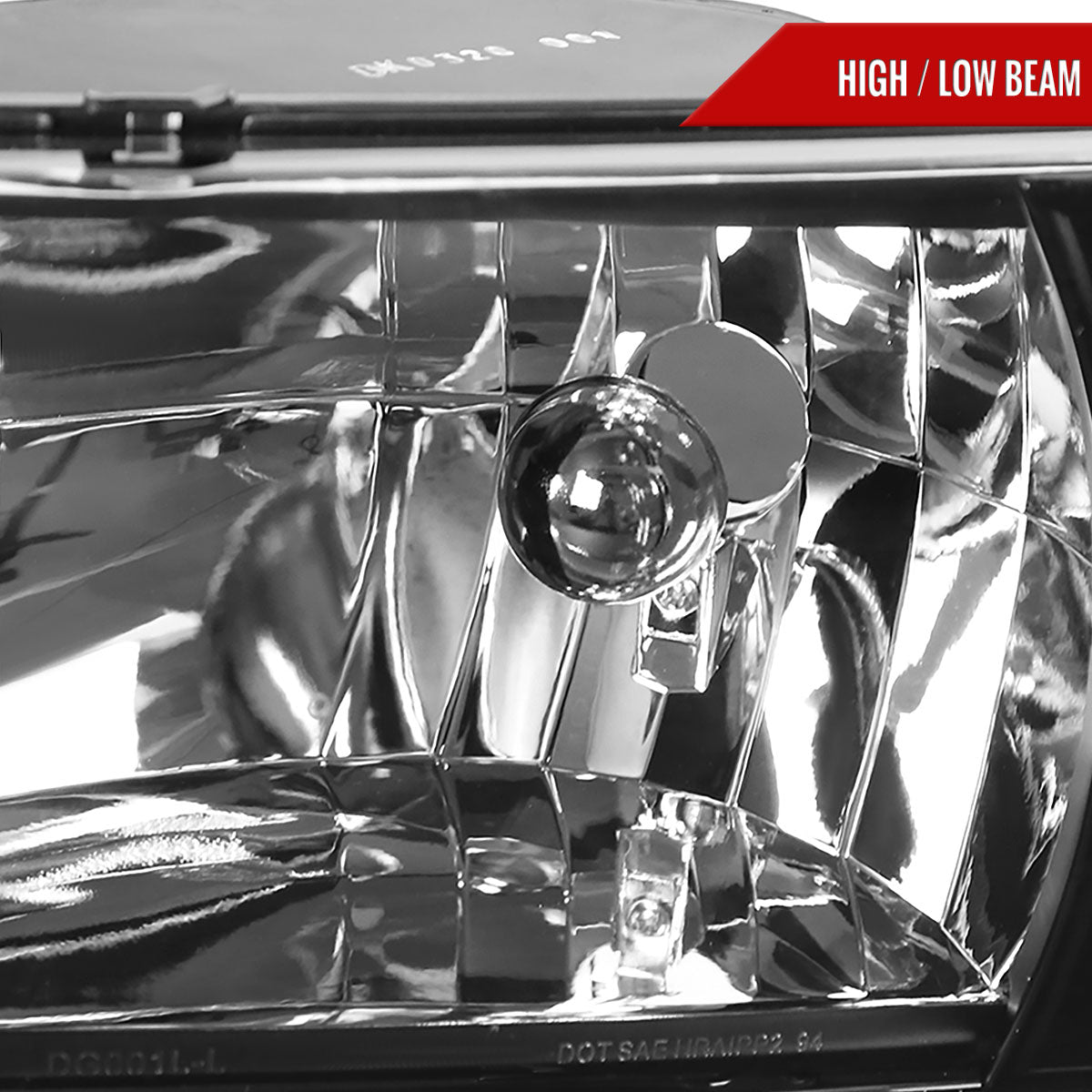 1994-2001 Dodge RAM 1500/ 1994-2002 RAM 2500 3500 Factory Style Headlights (Matte Black Housing/Clear Lens)